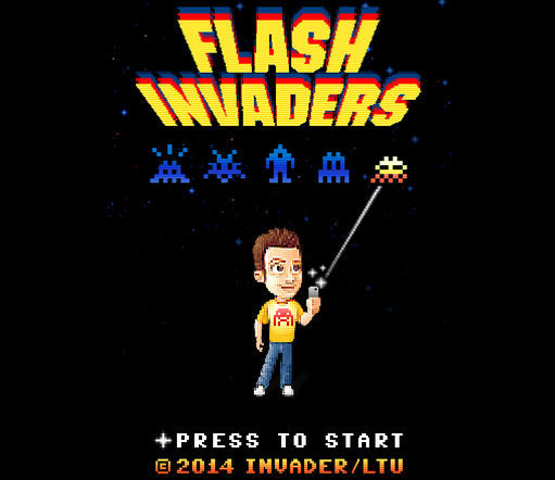 l'application Flash Invaders